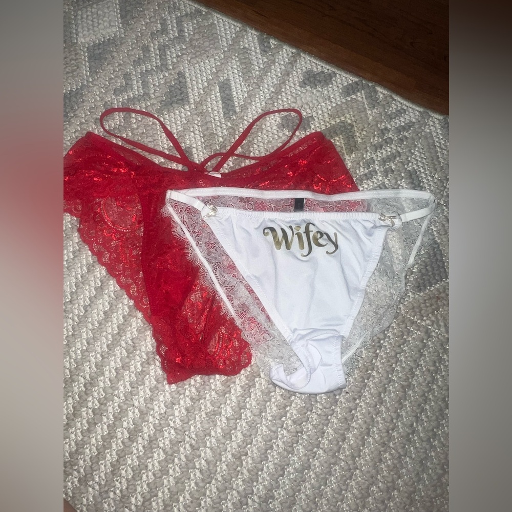 Wifey and Red lace Panties Set Intimates & Sleepwear